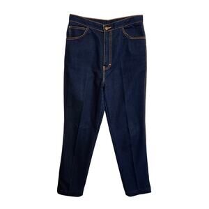Vintage P.S. Gitano Jeans Womens Size 16 Long Blue Straight Leg High Rise Retro